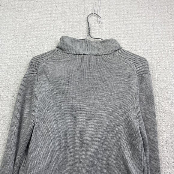 Banana Republic Cardigan Shawl Open Front Ribbed Knit Womens Sz Small Grey - Picture 11 of 12